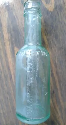 VINTAGE LEA & PERRINS VINTAGE WORCESTERSHIRE SAUCE BOTTLE AQUA 7  Inch  • $8.88