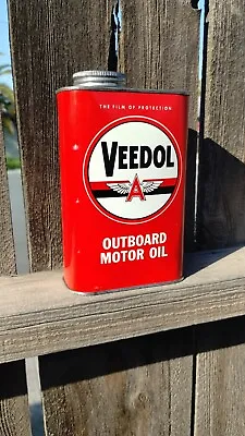 Vintage Veedol Outboard Tidewater Oil Company Can • $160