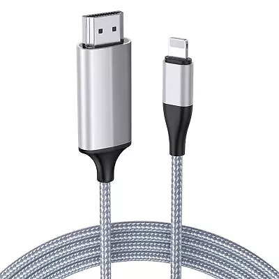 Lulaven HDMI Cable For IPhone To TV HDMI Converter Cable Connector Cable Com... • £25.88