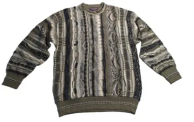 Vintage Roundtree And Yorke Coogi Style 3D Knit Sweater Size S • $63.71