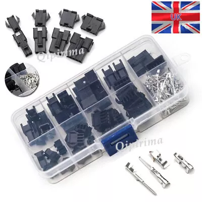 2/3/4/5Pin JST-2.54mm Terminal Wire Connector Cable Plug Kit 200pcs/set • £5.39