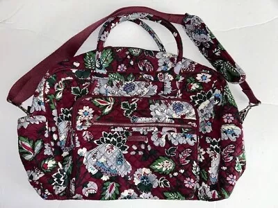 Vera Bradley Iconic Weekender Travel Bag Red Green Multi • $106.55