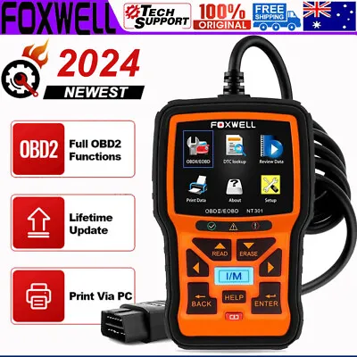 FOXWELL OBD2 EOBD Car Fault Code Reader Scanner Diagnostic Auto Engine Scan Tool • $94.99