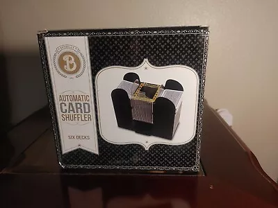 Brybelly 6 Deck Automatic Card Shuffler Battery Operated Electric Shuffler Works • $25