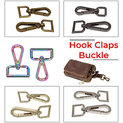 Lobster Trigger Clasps With D Ring Keyring Hook For Handbags Purses Backpack • £2.89