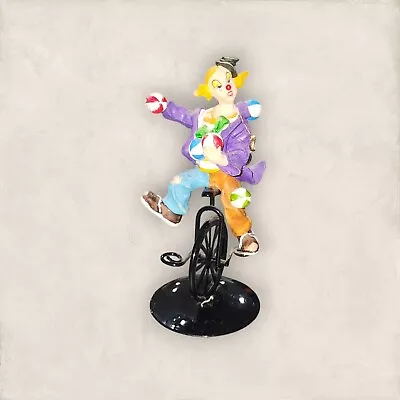 K's Collection Clown With Balls On Unicycle Multi-color Figurine 5.75  Tall • $17