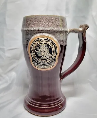 Maryland Renaissance Festival Beer Glazed Tankard Mug Grey Fox Pottery USA 2007 • $29