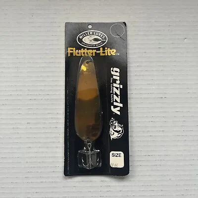 VTG Miller Fishing Lure Flutter Lite Triple Hook 6  Size 6 Bait Silver NOS New • $7.92