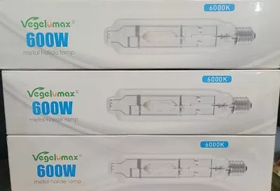 Vegelumax 600W Metal Halide Lamp Bulb Lot  • $5