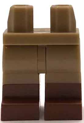 Lego New Dark Tan Minifigure Pants Legs W/ Molded Reddish Brown Boots Pattern • $2.99