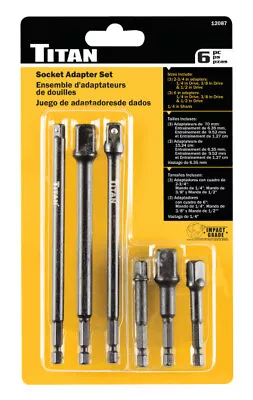 Titan 12087 Socket Adapter Set 6 Piece • $16.79