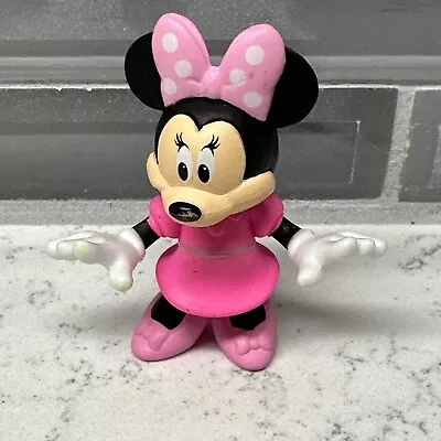 Disney Minnie Mouse Figurine Toy PVC Cake Topper Collectible 2.5  Mini  Pink • $7.65