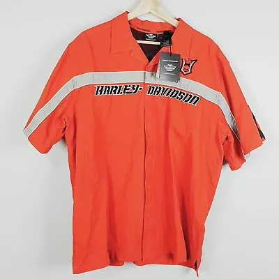 HARLEY DAVIDSON Mens Size XL Embroidered Motorcycle Mechanic Shirt NEW RARE 2012 • $295