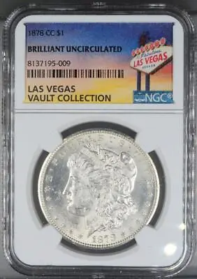 1878-CC Morgan Dollar NGC Brilliant Uncirculated Las Vegas Vault Collection • $479.95