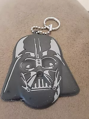 DARTH VADER HEAD STAR WARS SILICONE BLACK Helmet FLAT KEYCHAIN LUCASFILMS   • £4.58