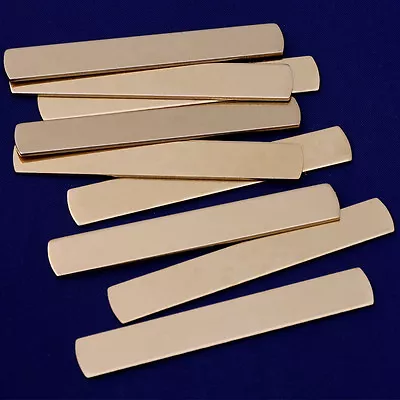 Brass Metal Stamping Blanks Jewelry Stamping Bracelet Cuff Blanks 18Gauges 20pcs • $11.76