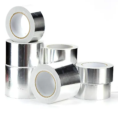 £154.99 • Buy ALUMINIUM FOIL TAPE 50MM/72MM/95MM X50M SELF ADHESIVE INSULATION REFLECTIVE DUCT