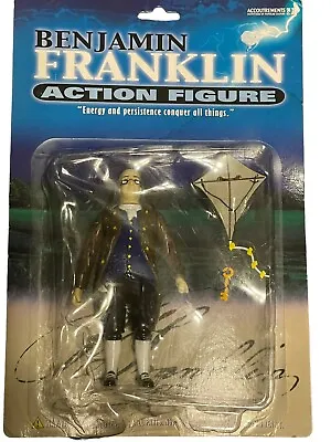 Vintage 2003 Benjamin Franklin Action Figure NEW IN BOX • $18