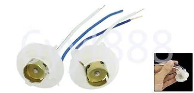 2 Pcs 1156 1141 P21W BA15S LED Bulbs Signal Lights Socket Harness Plugs Adapters • $9.29