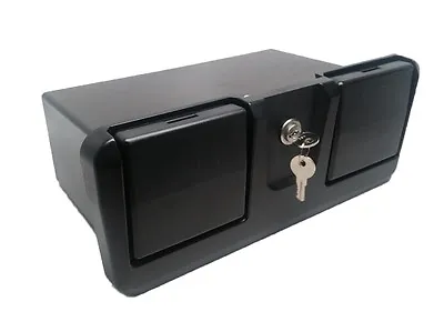 Pactrade Marine Boat RV Truck ABS Locking Plastic Glove Box With Two Drink Holde • $66.99