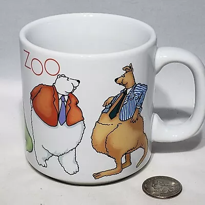 VTG Russ This Place Is A Zoo Mug Russ Berrie Alligator Bear Pig 8012 12 Oz EUC • $12.95