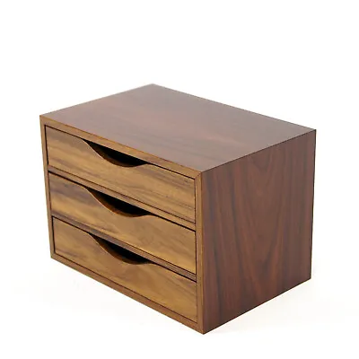Retro Vintage Danish Rosewood Jewelry Box Desk Tidy Chest Of Drawers 1960s 70s • £595