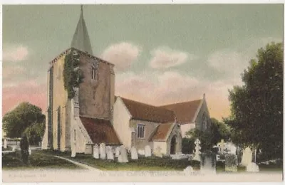 All Saints Church Milford On Sea F.G.O. Stuart 442 Postcard B813 • £2