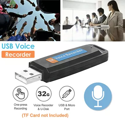 Digital Voice Mini USB Voice Activated U-Disk Flash Drive Recorder Dictaphone • $9.57