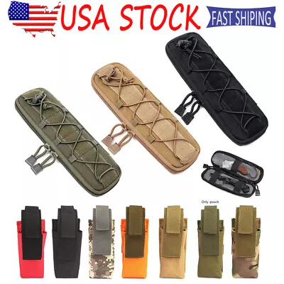 Military Molle Tactical Knife Pouch Flashlight Holder Case EDC Small Waist Bag • $6.99