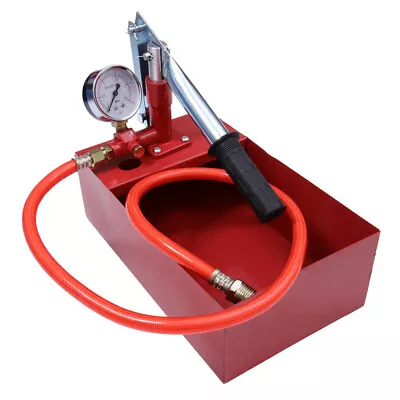 5L Water Pipe Line Leakage Tester Oil Pressure Test Pump Hydraulic System 2.5Mpa • £17.89