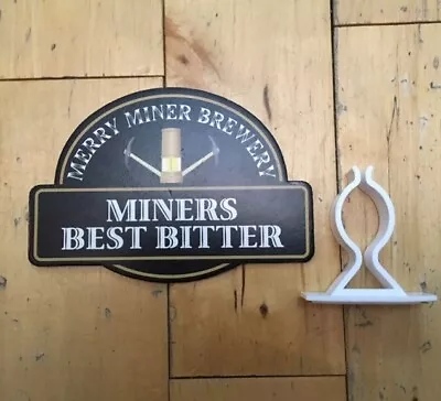 Merry Miner Brewery Best Bitter Genuine Pump Clip Hand Pull Product Advertising. • £3.20