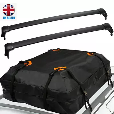 FOR HONDA CRV 2013-19 ROOF CROSS RAILS BARS+425L Roof Cargo Luggage Carrier Bag • £78.95