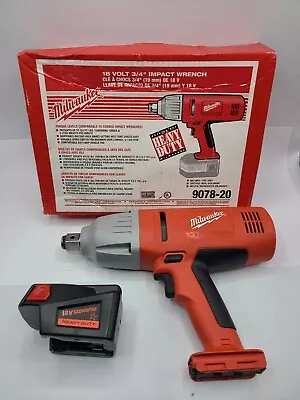 Milwaukee 18V 3/4  Impact Wrench V18 With M18 Adapter (Bare Tool) NOS • $189.95