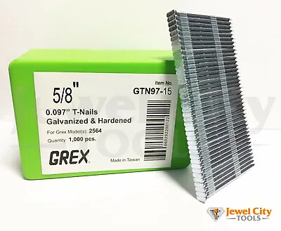 0.097  Inch Concrete T-nails Grex 2564 Galvanized Heat-treated Miii812cnct Bt4 • $39.99