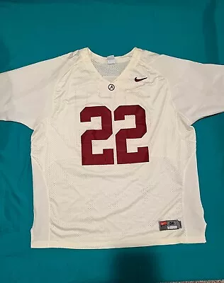 Alabama Crimson Tide Off White Nike Football Jersey #22 Size 56 3XL T/G • $70