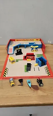 Micro Machines Carry Case City Service Center Foldout With 4 Cars 1987 Galoob • £18.99