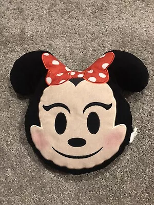 Disney Emoji Minnie Mouse Head Stuffed Plush Pillow Toy 12  X 10  Pre-owned  • $8.99