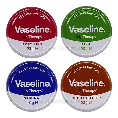 Vaseline Lip Therapy Balm Petroleum Jelly 20g Pocket Size Pots • £2.99