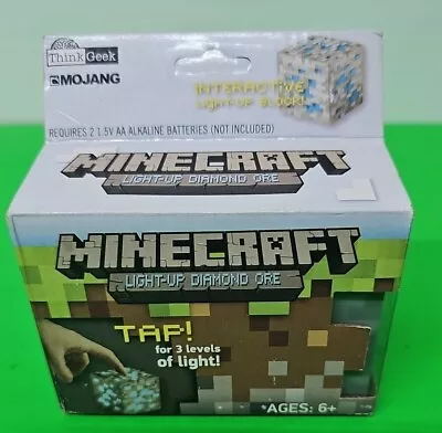 Minecraft Light-Up Diamond Ore 2014 Mojang Think Geek Pickaxe Mining New In Box • $24.99