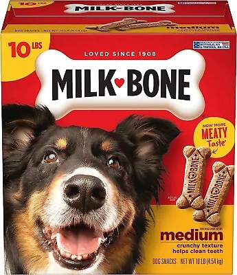 Milk-Bone Original Dog Treat Biscuits Medium Crunchy Dogs Treats 10 Lbs. New • $21.99