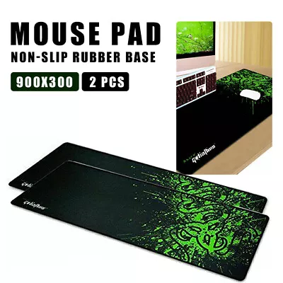 2X Razer Goliathus Large Laptop Gaming Mouse Pad Keyboard Mat 900x300mm • $16.99