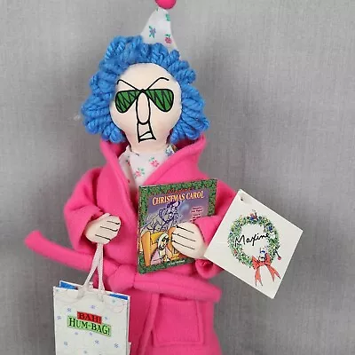 Maxine Plush Doll Bah Hum Bag Christmas Carol Book Pajamas Hallmark Shoebox 16  • $12.95