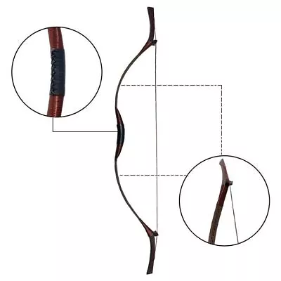 Handmade Traditional Longbow Recurve Bow Horse Riding Archery Korea Hunting Bow • $69.25