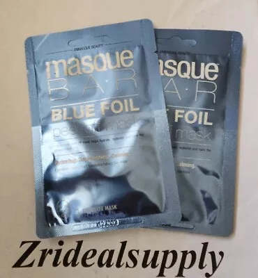 Masque BAR Blue Foil Peel-Off Mask Hydrate-Replenish-Calm PACK OF 2 • $8.99