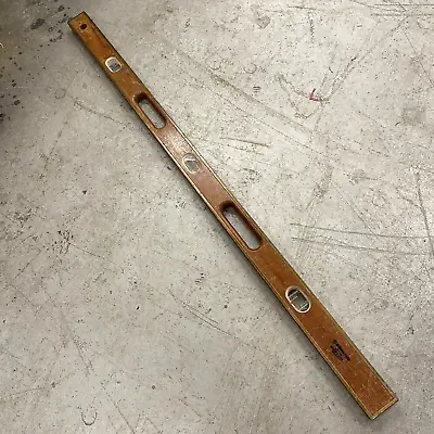 Vintage Millers Falls Wooden Mason's Level No. 748 48 Inch Carpentry Tool • $39.97