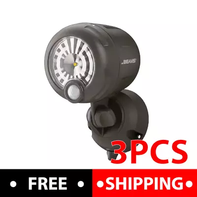 Lots Of 3 Mr Beams Outdoor 250 Lumen Motion Activated LED Security Light Brown • $42.99