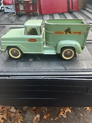 Vintage 1965/66 Tonka Farm Truck #430 Green - Play Wear - Original Condition - B • $198