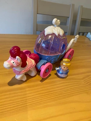 £4 • Buy Fisher Price Little People Disney Princess Cinderella  And Carriage