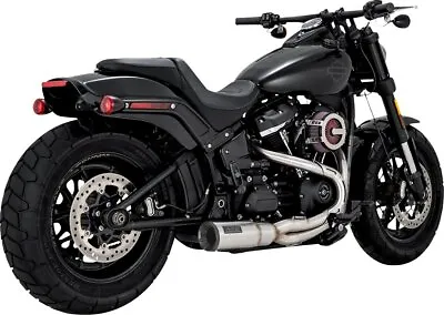Vance & Hines 2-into-1 Hi-Output Short Brushed Stainless Exhaust System (27331) • $1299.99