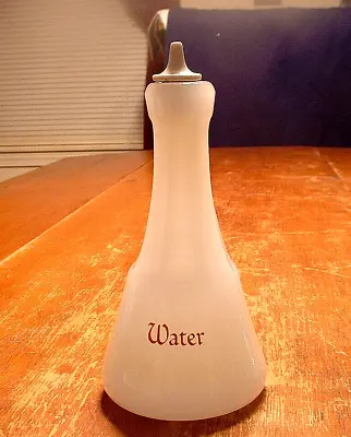 Antique White Clambroth Barber Shop Water Bottle • $68